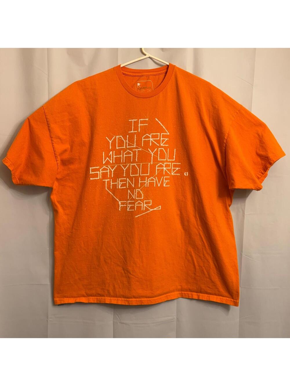 Rocawear Men's 2XL Orange "If You Are What You Say You Are" Graphic T-Shirt